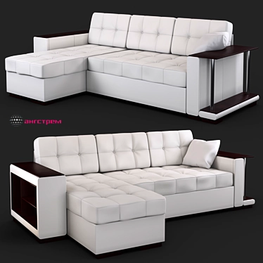 Title: Missouri Angstrem 3-Seater Modern Sofa 3D model image 1 