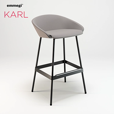 Karl Stool: Versatile Design for Any Environment 3D model image 1 