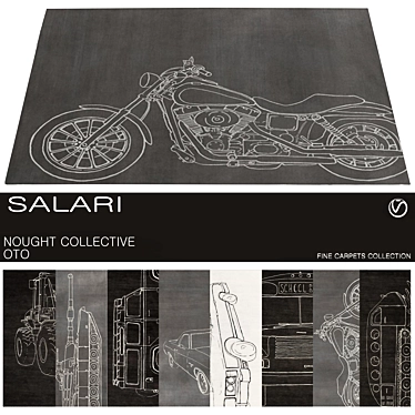 Elegant Salari Carpets: Nought Collective 3D model image 1 