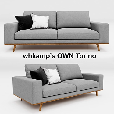 Whkamp's Torino Sofa 3D model image 1 