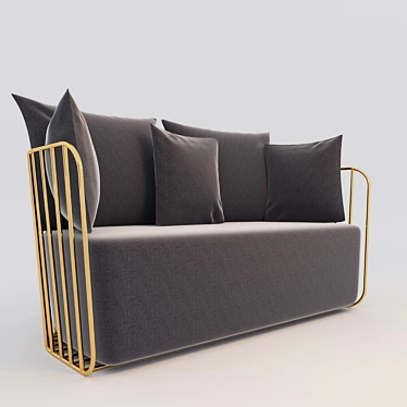 Ethereal Elegance Veil Seat 3D model image 1 