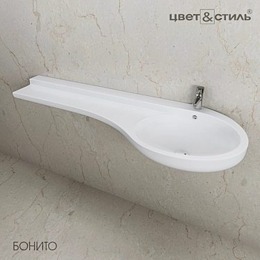 Elegant Bonito 170 Sink 3D model image 1 