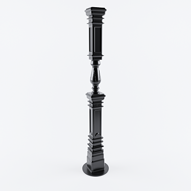Metal Loft Column 3D model image 1 