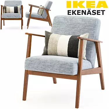 Elegant and Comfortable: IKEA EKENÄSET Chair 3D model image 1 