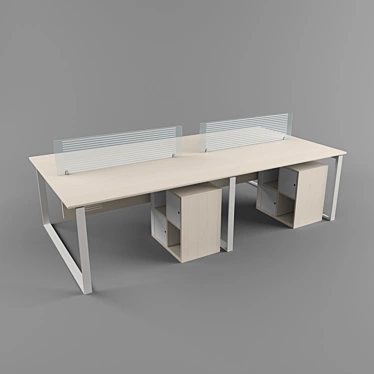 Modern Office Table 3D model image 1 