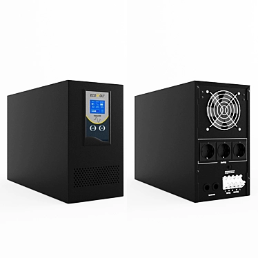 Ecovolt 1524C: Reliable UPS Solution 3D model image 1 