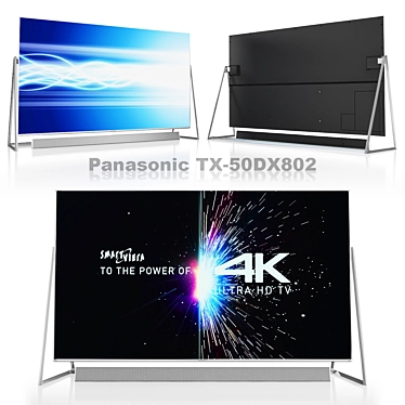 Panasonic TX-50DX802 50" 4K Smart TV 3D model image 1 