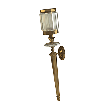 Elegant Artistic Bath Sconce 3D model image 1 