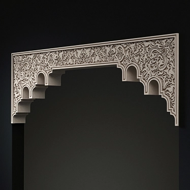 Andalusian Style Arch: Elegant Accent 3D model image 1 