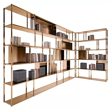 Sleek Wind Shelving: Refined Elegance for Your Space 3D model image 1 