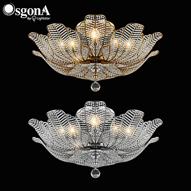 Elegant Riccio Osgona Ceiling Light 3D model image 1 