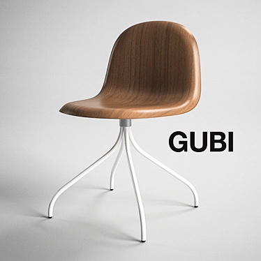 Elegance meets comfort: Gubi Chair 3D model image 1 