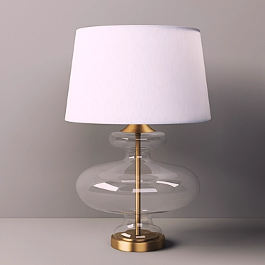Modern Droplet Lamp Set 3D model image 1 