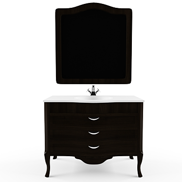 Elegant Andromeda Vanity Cabinet 3D model image 1 