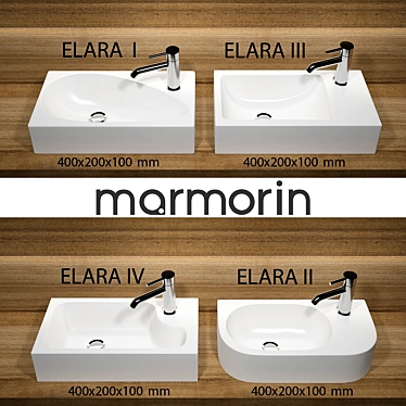 Elegant Marmorin ELARA Sinks 3D model image 1 