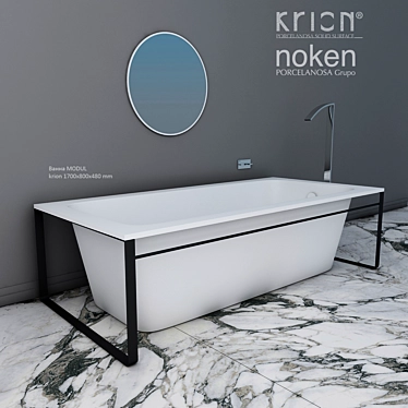MODUL Krion Tub with IMAGINE Tap 3D model image 1 