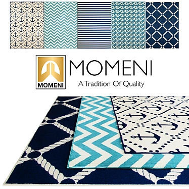 Momeni Baja: Indoor/Outdoor Rugs 3D model image 1 