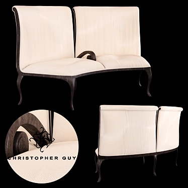 Luxury Olsen Armchair: Christopher Guy 3D model image 1 