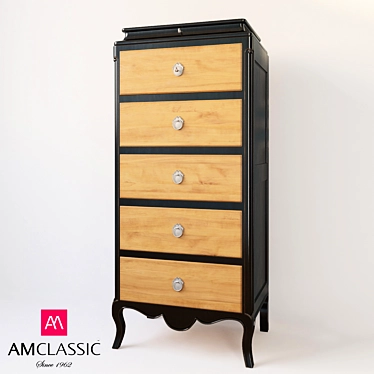 Elegant AM Classic Chest 3D model image 1 