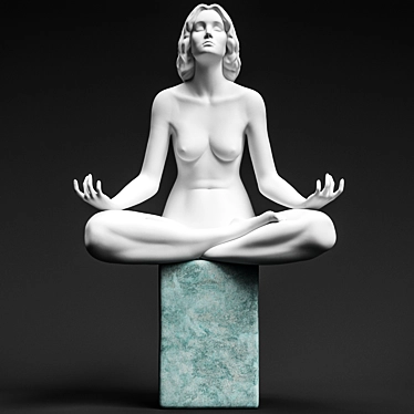 Serene Bliss: Lladro Meditation 3D model image 1 