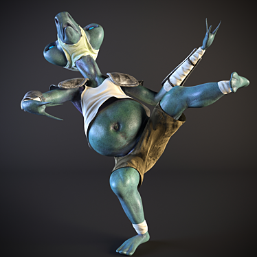 Schekotun Animated Character with Customizable Skin & Rig 3D model image 1 