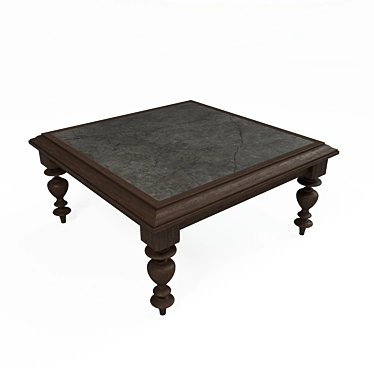 Rutherford Square Cocktail Table: Stylish and Functional 3D model image 1 