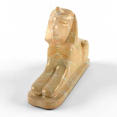 Ancient Egyptian Sphinx Statue 3D model image 1 