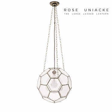 Elegant Leaded Lantern: Rose Uniacke 3D model image 1 