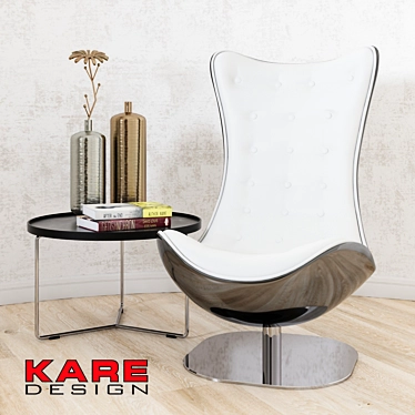 Kare Atrio Deluxe: Luxurious Comfort in One Chair 3D model image 1 