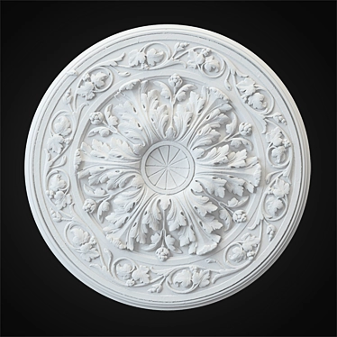 Gypsum Rosette Decoration - 3D 3D model image 1 
