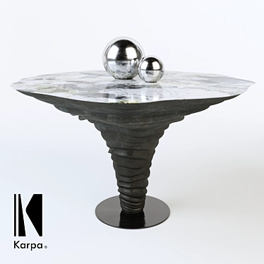 Karpa Kenya K2001 Marble Dining Table 3D model image 1 