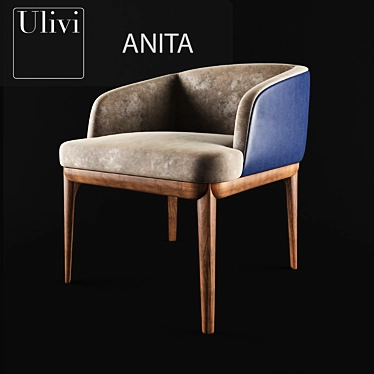 Elegant Ulivi Anita Chair 3D model image 1 