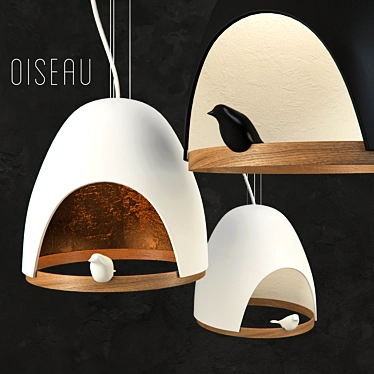 Oiseau Lamp - Elegant and Modern 3D model image 1 