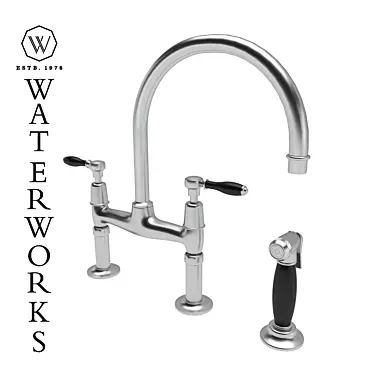 Classic Easton Kitchen Faucet 3D model image 1 