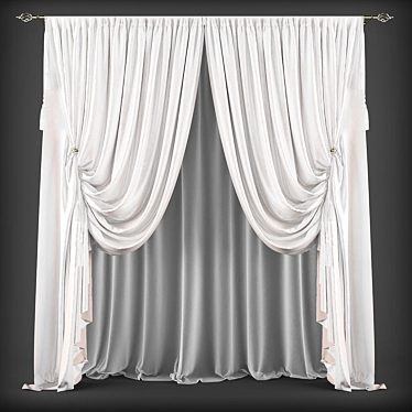 Classic Elegance Window Coverings 3D model image 1 