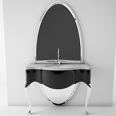 Elegant Harmony: Piano Bath Furniture 3D model image 1 