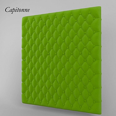 Elegant Quilted Panel 3D model image 1 