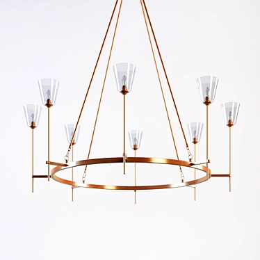 Modern Loftdesign Chandelier- Model 4541 3D model image 1 