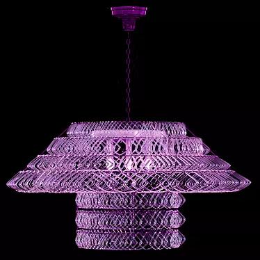 Elegant Crystal Chandelier 3D model image 1 