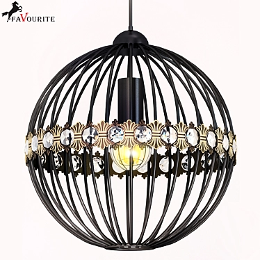 Favorite Crystal Pendant Light 3D model image 1 