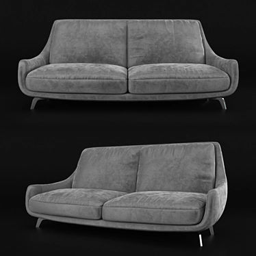 Gorini Sofa Deco CONCHIGLIA: Elegant and Stylish 3D model image 1 