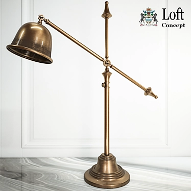 Antic Bell Table Lamp | Loft Concept 3D model image 1 