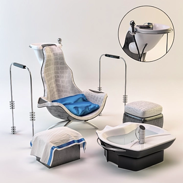 Elegant Nails Chair 3D model image 1 