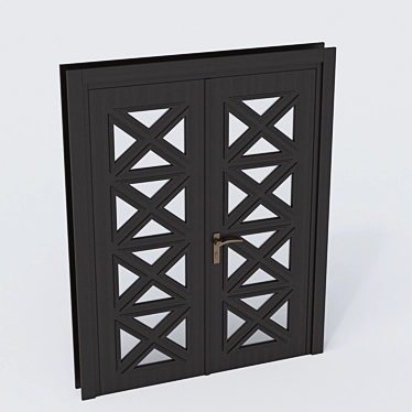 3D Model Door Vray - 220x160cm 3D model image 1 