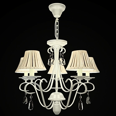 Elegant 5-Light Chandelier 3D model image 1 