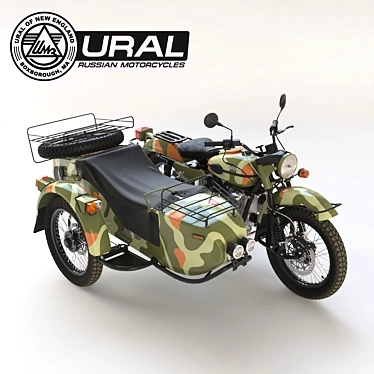 Ural Gear-Up - Ultimate Adventure Motorcycle 3D model image 1 