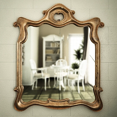 Abstract Surrealist Mirror Frame 3D model image 1 