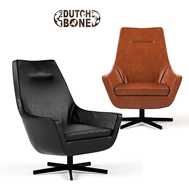 Stylish Don Lounge Chair: Perfect for Any Interior 3D model image 1 