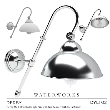 Sleek Wall-Mounted Bra Derby 3D model image 1 