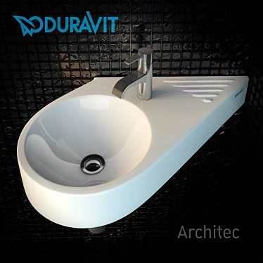 Sleek Duravit Architec Sinks 3D model image 1 